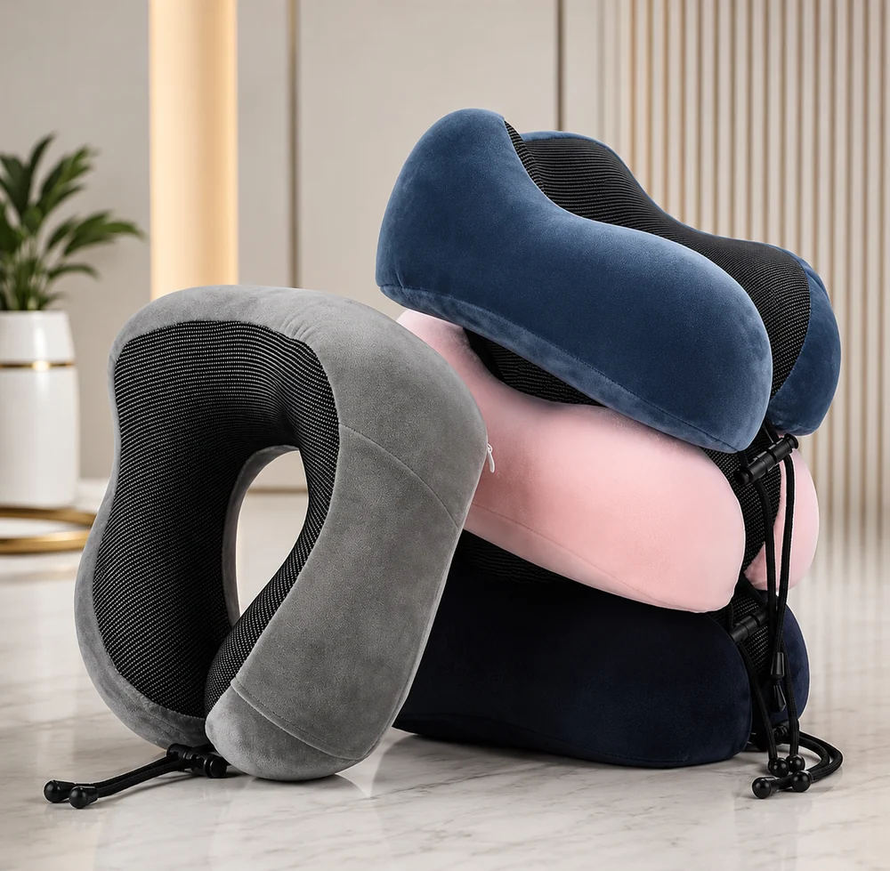 I colori del cuscino da viaggio affiancati
